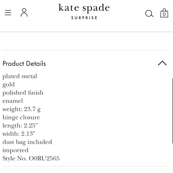 NWT kate spade spot the spade enamel hinged bangle - Picture 5 of 8